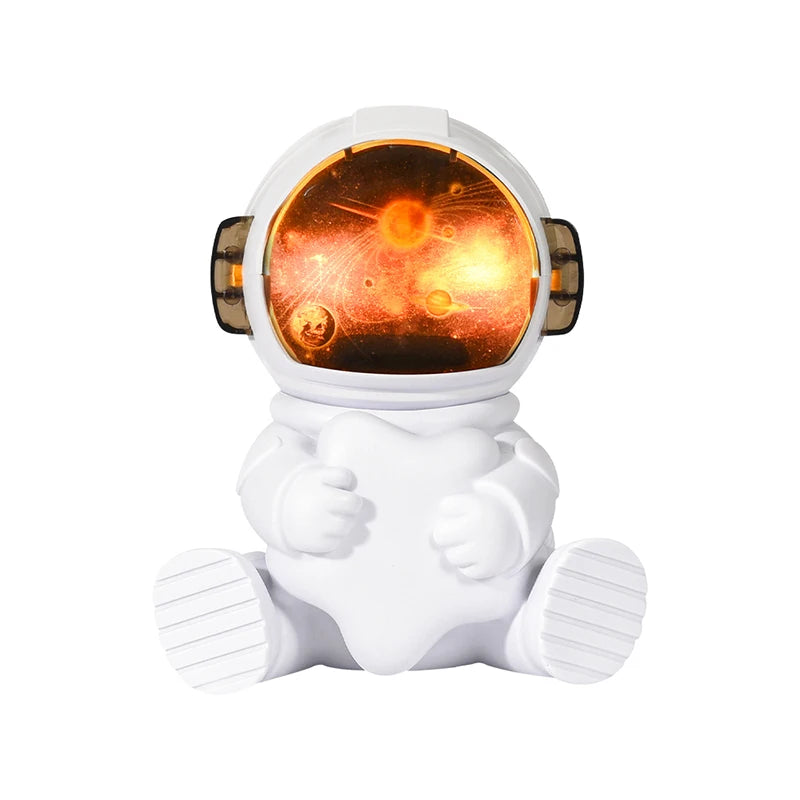 Creative Astronaut Model Humidifier Cotton Swab Air Humidifier Home Quiet USB Rechargeable Home Desktop Gift Star Moon Diffuser - Star