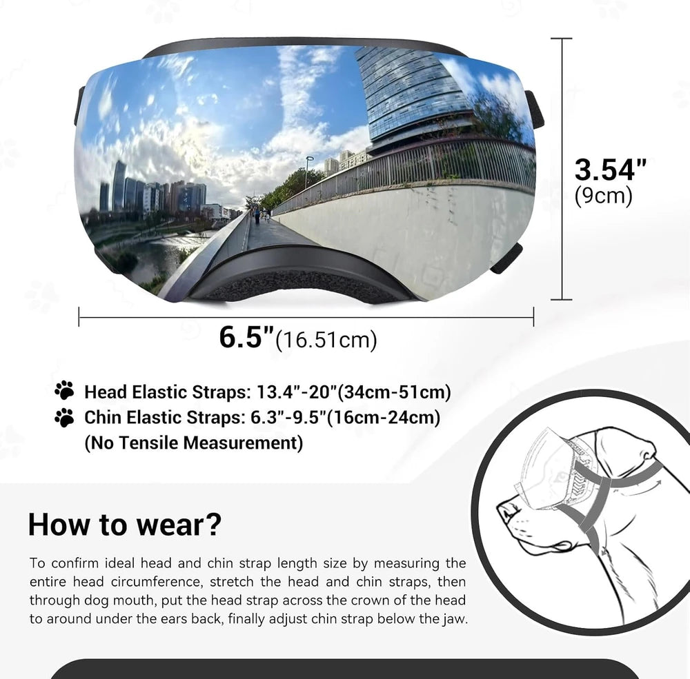 PawPeak's Interchangeable Dog Goggles
